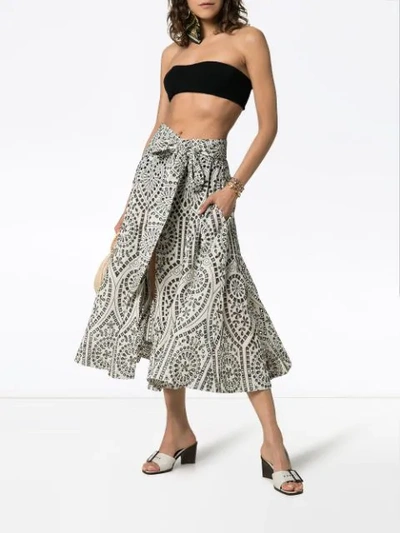 Hunza G Osiris Bandeau High Waisted Frill Bikini In Black