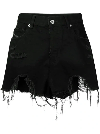 Shop Diesel De-ika-s Denim Shorts - Black