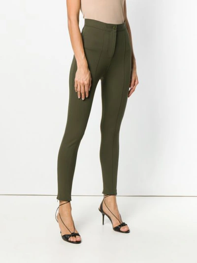 Shop Altuzarra Skinny Trousers - Green