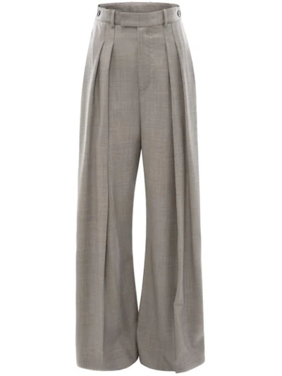 Shop Jw Anderson Taillenhose Mit Weitem Bein In Grey