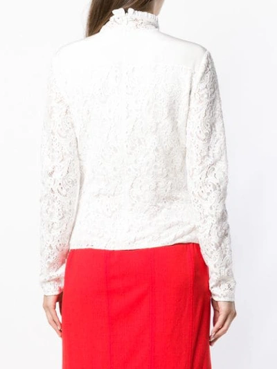 Shop Chloé Lace Victorian Style Blouse In White