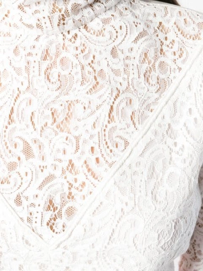 Shop Chloé Lace Victorian Style Blouse In White