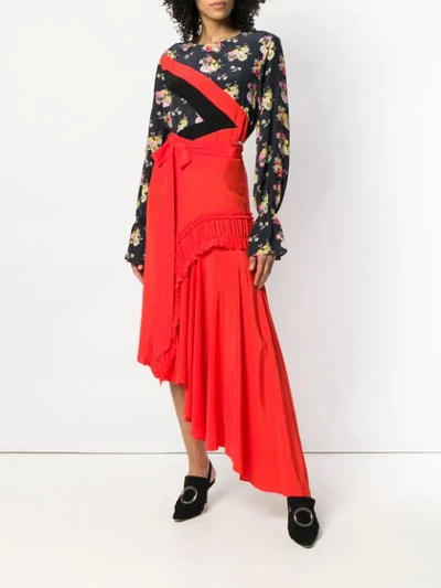 Shop Preen Line Gracia Skirt In Red