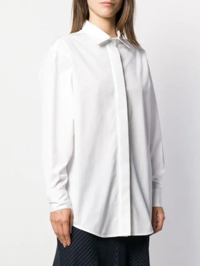Shop Victoria Beckham Loose Fit Shirt In White