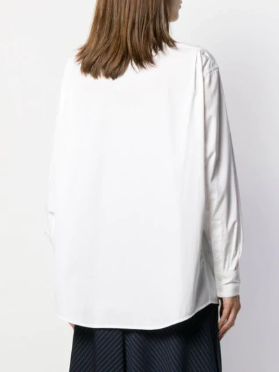 Shop Victoria Beckham Loose Fit Shirt In White