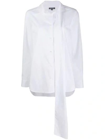 Shop Ann Demeulemeester Poplin Shirt In White