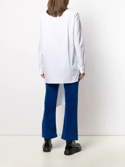 Shop Ann Demeulemeester Poplin Shirt In White