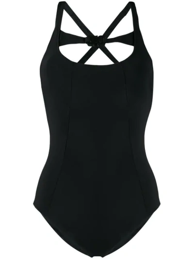 Shop Alyx Buckle Strap Swimsuit In Black