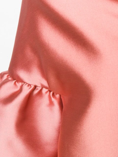 Shop Alberta Ferretti Oversized Short Dress In Pink
