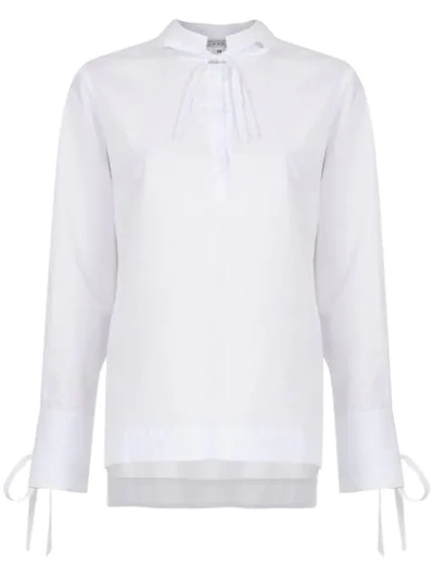 Shop Alcaçuz Clarice Shirt In White