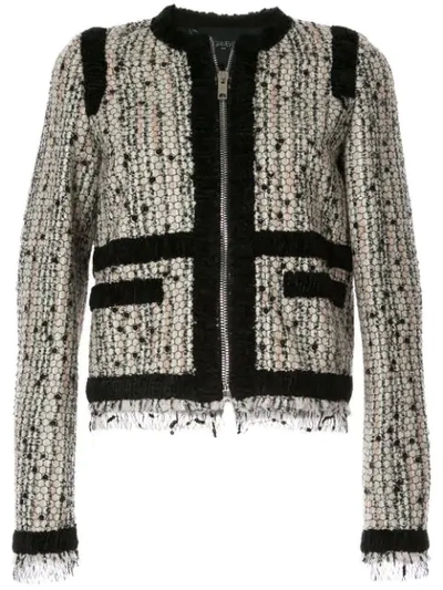 Shop Giambattista Valli Embroidered Fitted Jacket In White