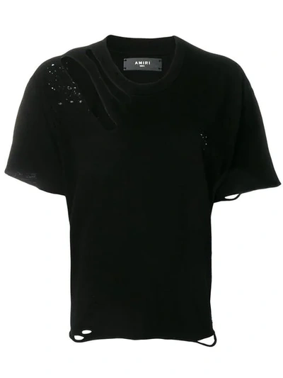 Shop Amiri Slash T In Blk Black