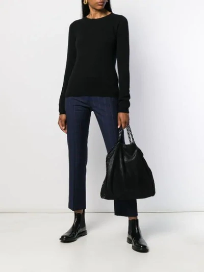 Shop Nuur Cashmere Jumper In 09 Black