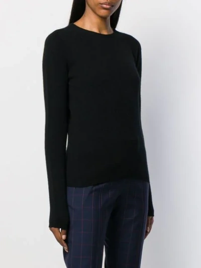 Shop Nuur Cashmere Jumper In 09 Black