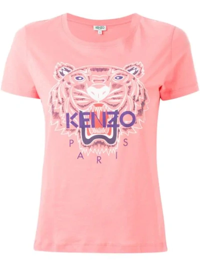 Shop Kenzo Tiger T-shirt - Pink