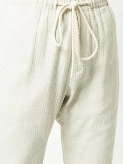 Shop Bassike Washed Herringbone Pull On Pant In White