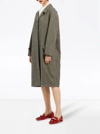Shop Miu Miu Tweed Coat - Grey