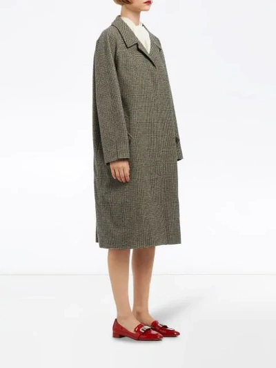 Shop Miu Miu Tweed Coat - Grey