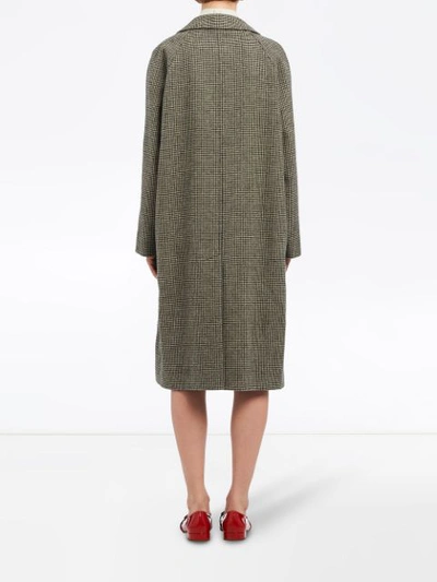 Shop Miu Miu Tweed Coat - Grey