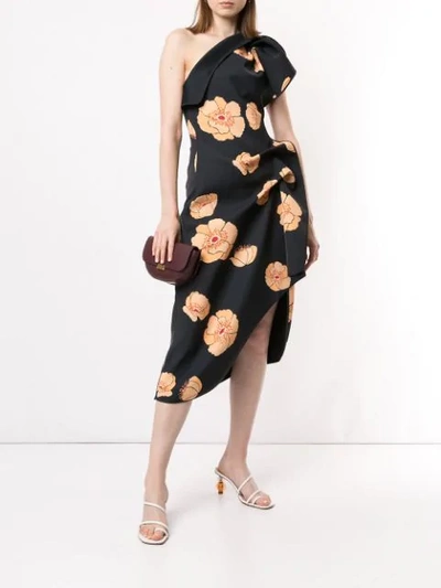 Shop Acler Crawford Dress In Large Amber Poppy