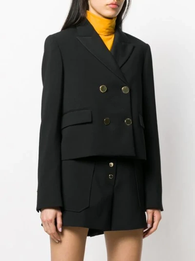 Shop Stella Mccartney Cropped Blazer In Black