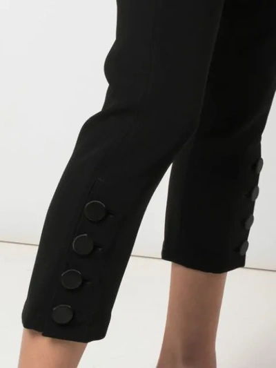Shop Cinq À Sept Tori Cropped Trousers In Black