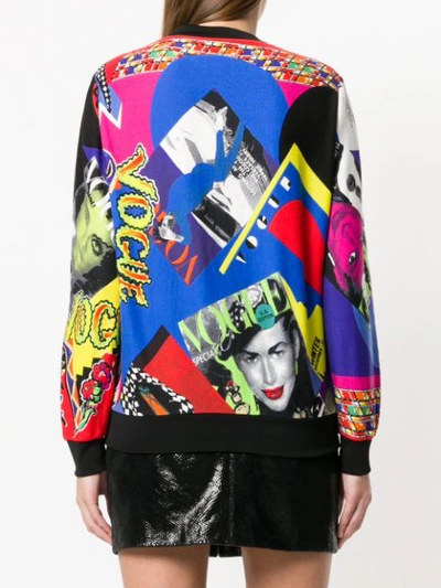 Shop Versace Vogue Ss '91 Print Sweatshirt - Multicolour