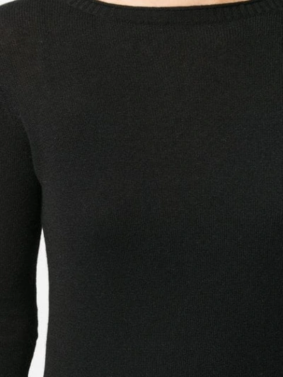 Shop Aragona Fine Knit Jumper In Black