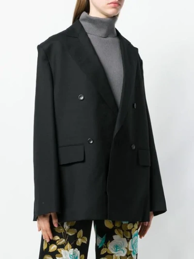Shop Junya Watanabe Oversized Blazer - Black