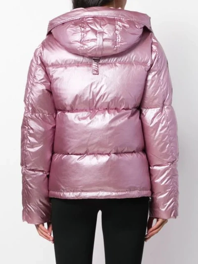 Shop Kenzo Padded Logo Jacket In Pink