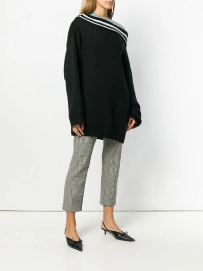 Shop Act N°1 Layered Oversized Sweater - Black