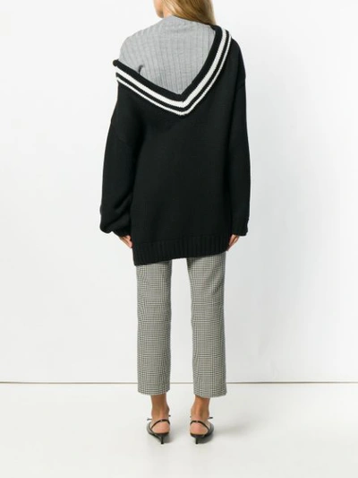 Shop Act N°1 Layered Oversized Sweater - Black