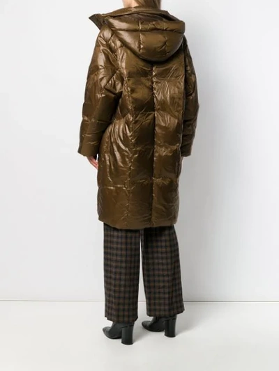 Shop Vince Quilted Puffer Coat In 248 Mocha