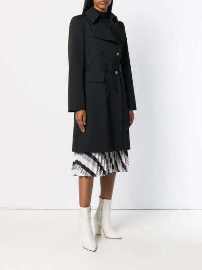 Shop Stella Mccartney Classic Trench Coat - Black