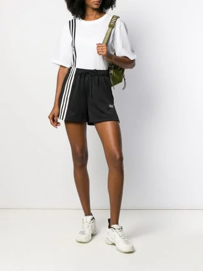 Shop Adidas Originals Stripe Print T In White