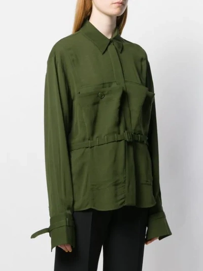 Shop Jacquemus Enna Shirt In Green