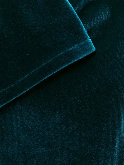 ALEXANDRE VAUTHIER 褶饰丝绒连衣裙 - 蓝色