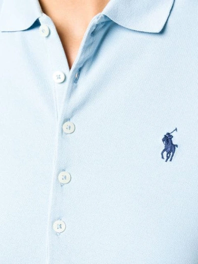 Shop Polo Ralph Lauren Logo Patch Polo Shirt - Blue