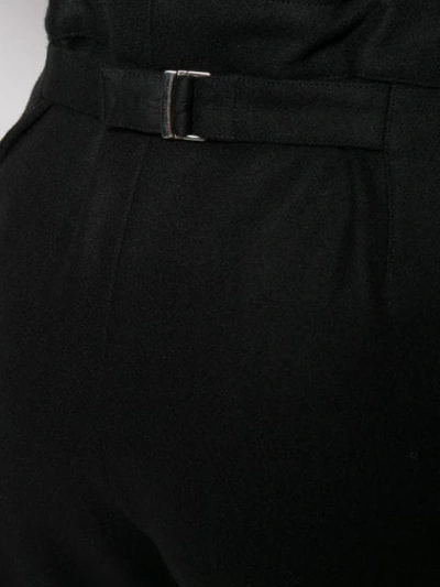Shop Lemaire Tailored High Waisted Trousers In Black