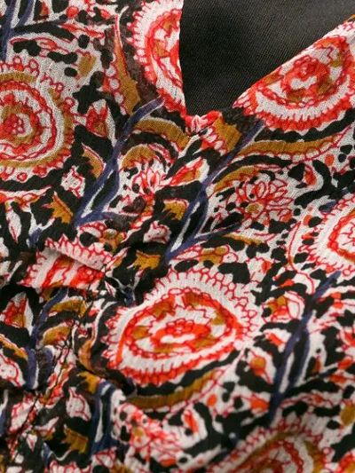 Shop Antik Batik Floral Print Maxi Dress In Multicolor