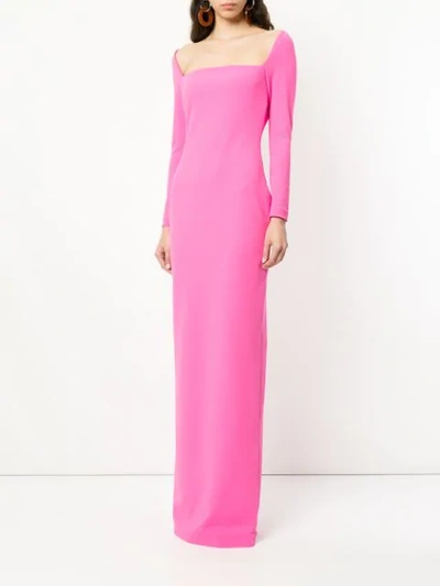Shop Solace London Square Neck Maxi Dress - Pink