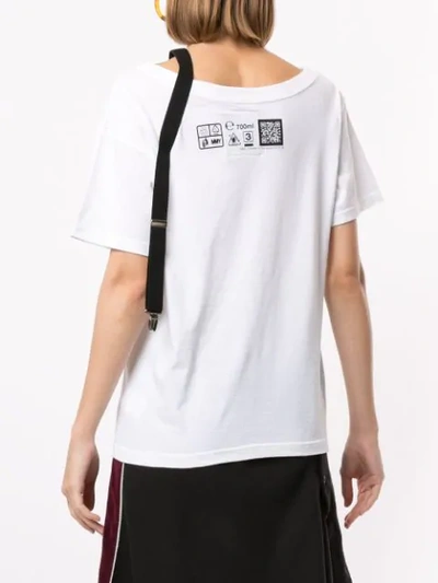 Shop Miharayasuhiro Suspender Off Shoulder T In White