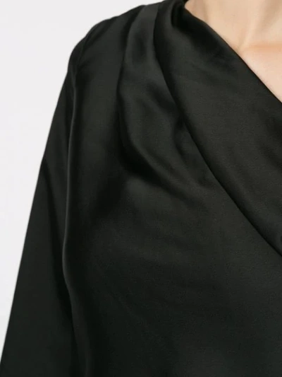 Shop Jonathan Simkhai One-shoulder Blouse In Black