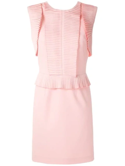 Shop À La Garçonne Pleated Panels Dress In Pink