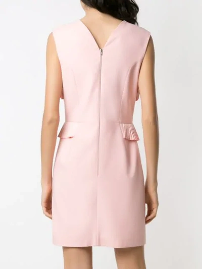 Shop À La Garçonne Pleated Panels Dress In Pink