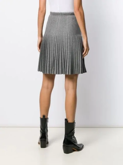 Shop Ermanno Scervino Pleated Skirt In Grey