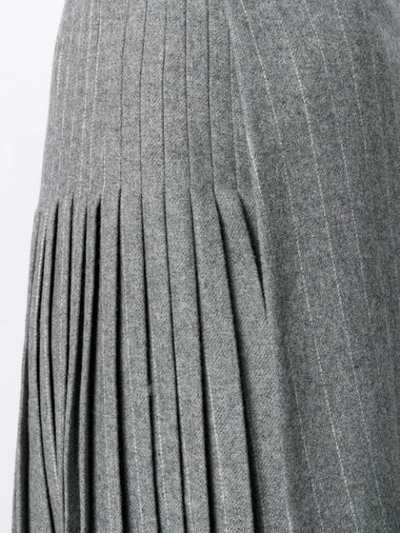 Shop Ermanno Scervino Pleated Skirt In Grey