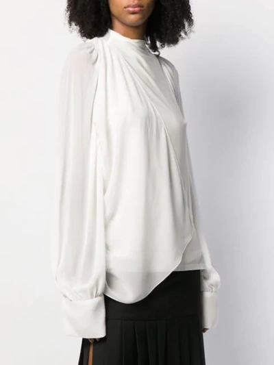 Shop Vera Wang Loose Fit Blouse In White