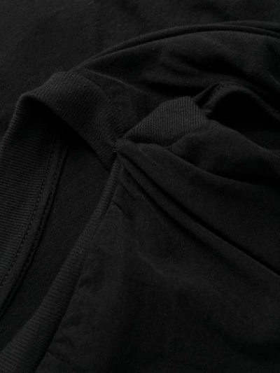 Shop Ben Taverniti Unravel Project Draped Style T-shirt In Black