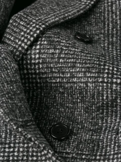 Saint Laurent Double-breasted Tweed Blazer In Grey